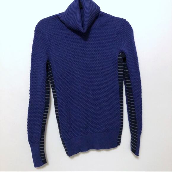 Athleta Merino sweater wool blue turtleneck XXS - Picture 1 of 5